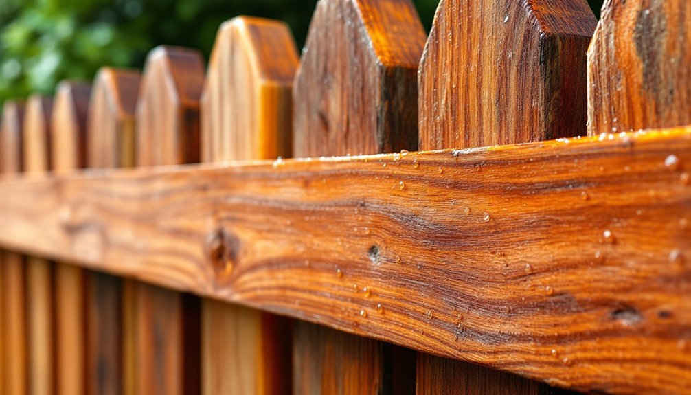 cedar oil fence protection