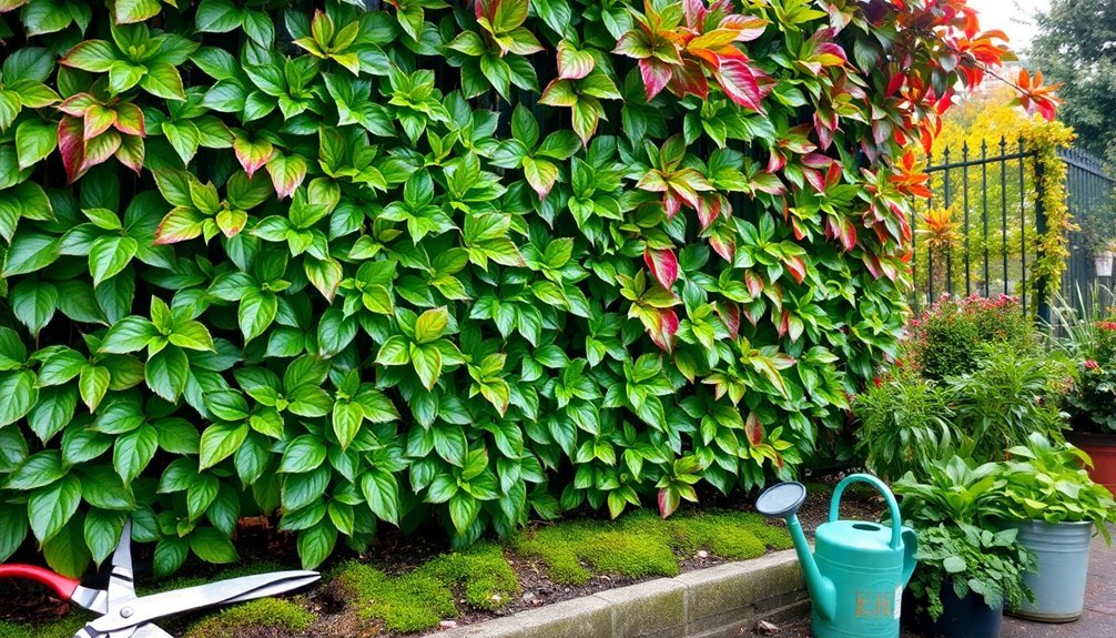 climate aware living fence maintenance