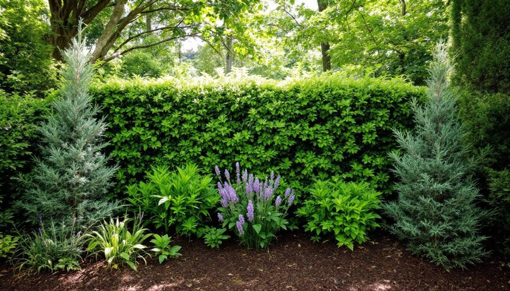 deer resistant living fence species