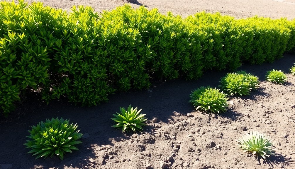 drought resistant hedge soil preparation