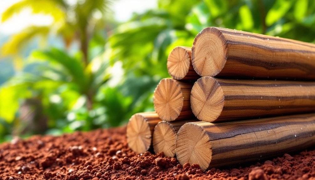 durable teak fence posts