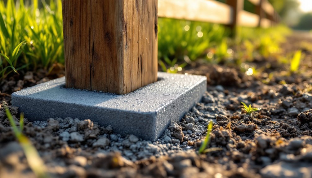 effective fence post mix