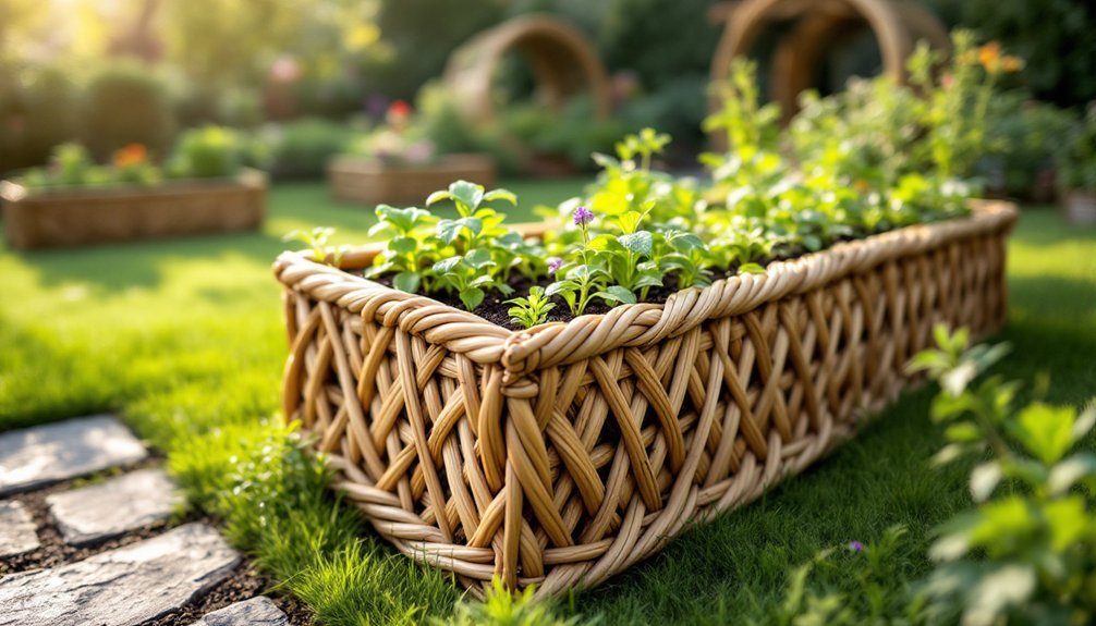 elegant willow garden borders