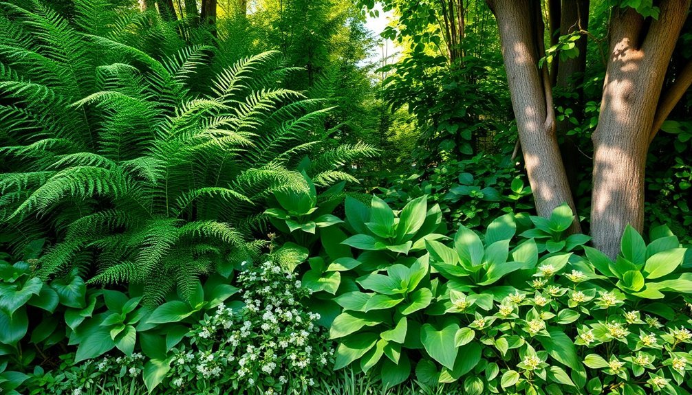 layered plant shade screens