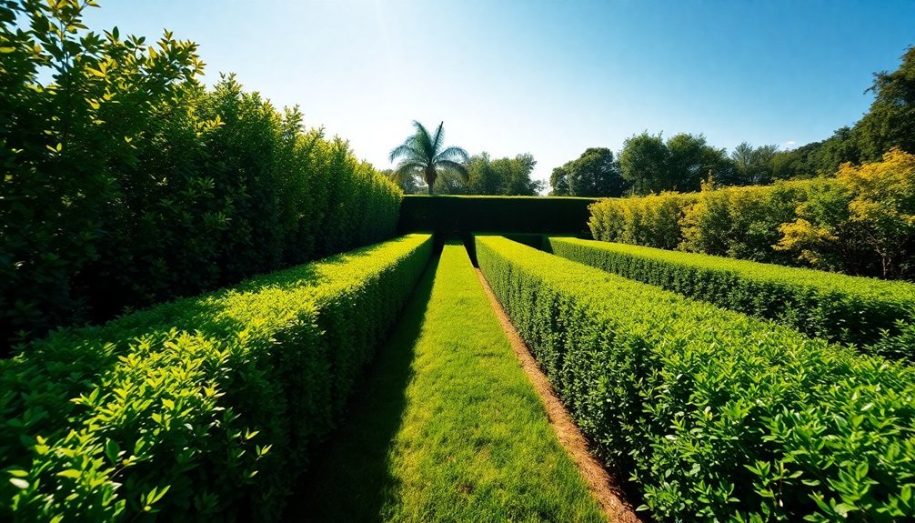 optimal hedge planting distance