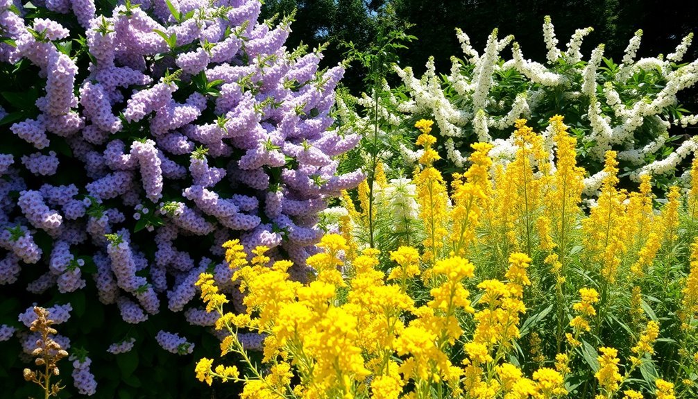 pollinator friendly flowering hedges