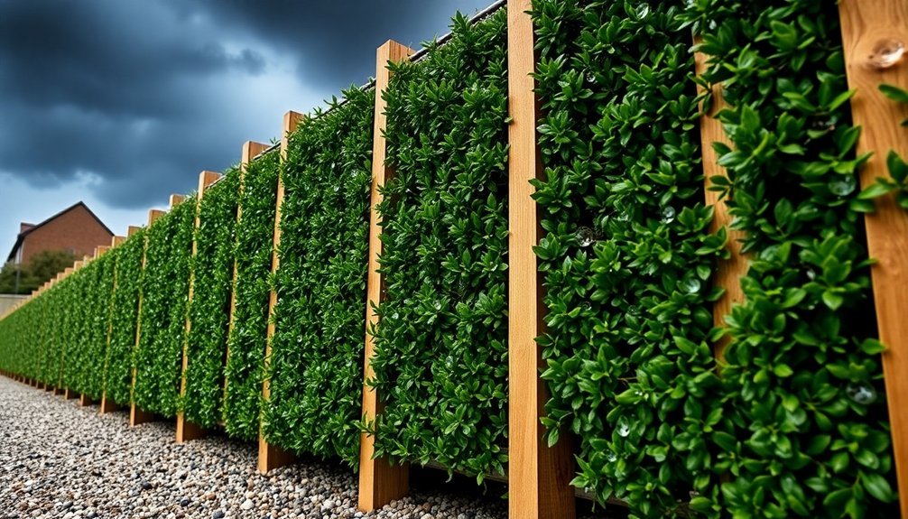 protecting hedge panels effectively