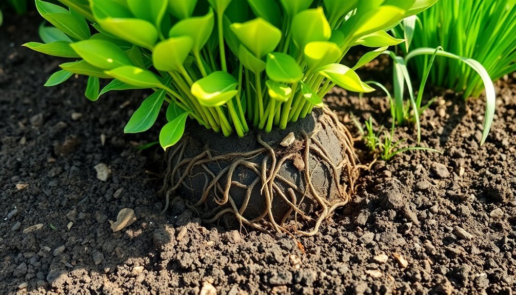 root ball placement importance
