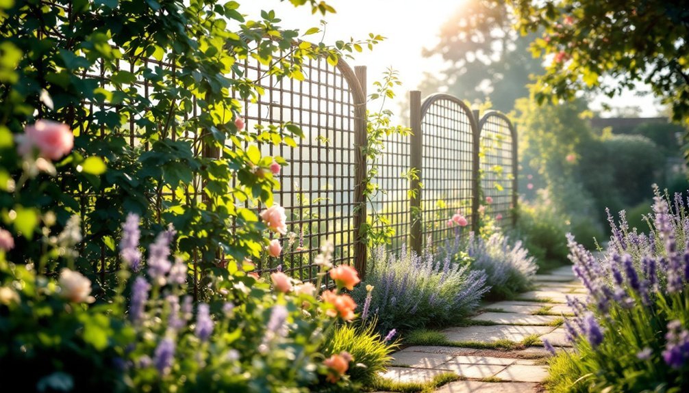 rustic garden divider ideas