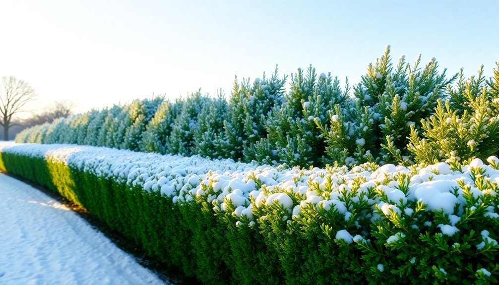 snow resistant hedge benefits