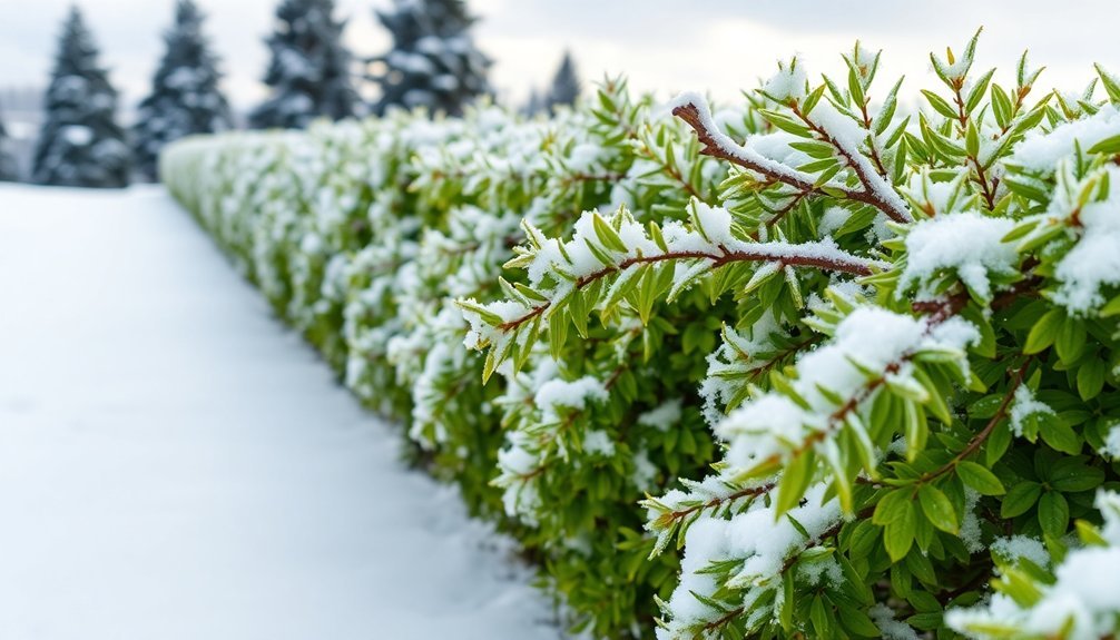 snow resistant hedge species