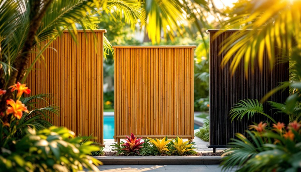stunning tropical bamboo fencing