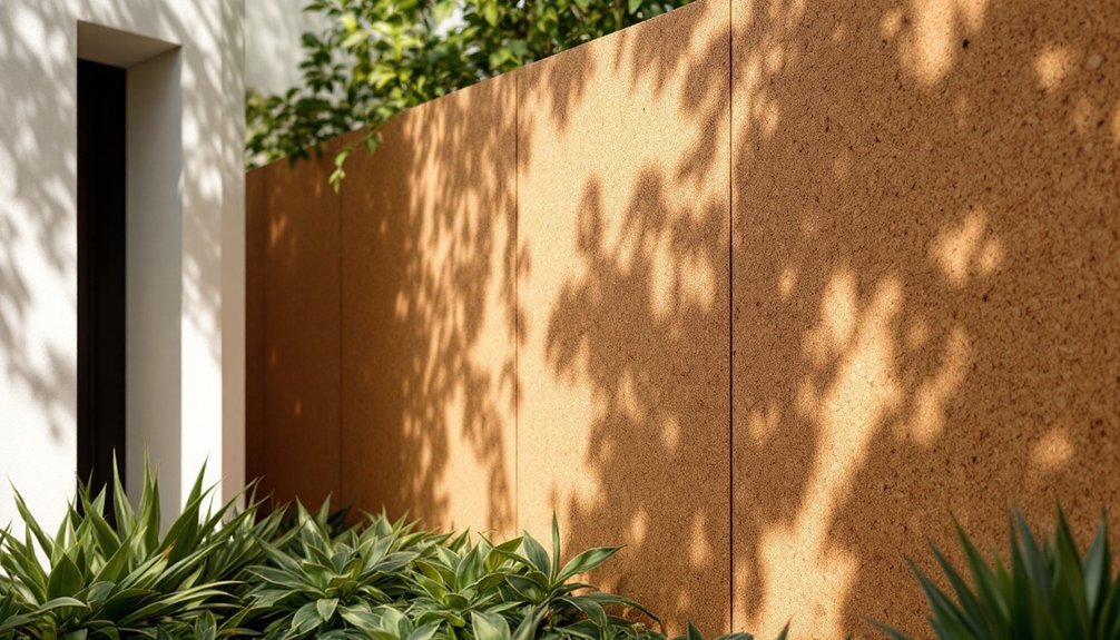sustainable cork bark panels