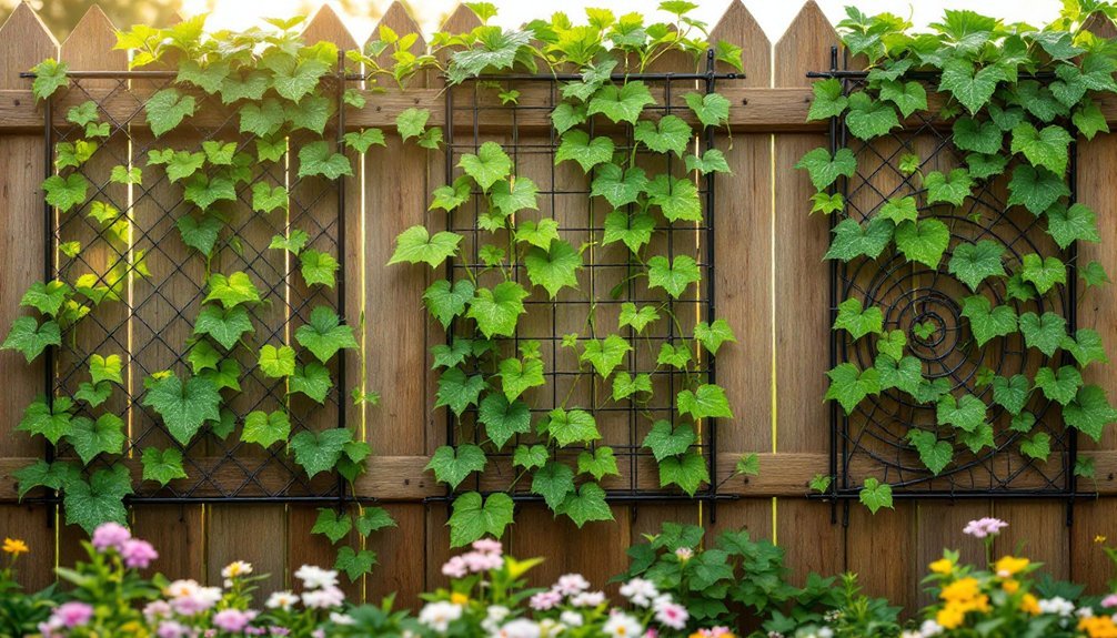 vine support mesh systems