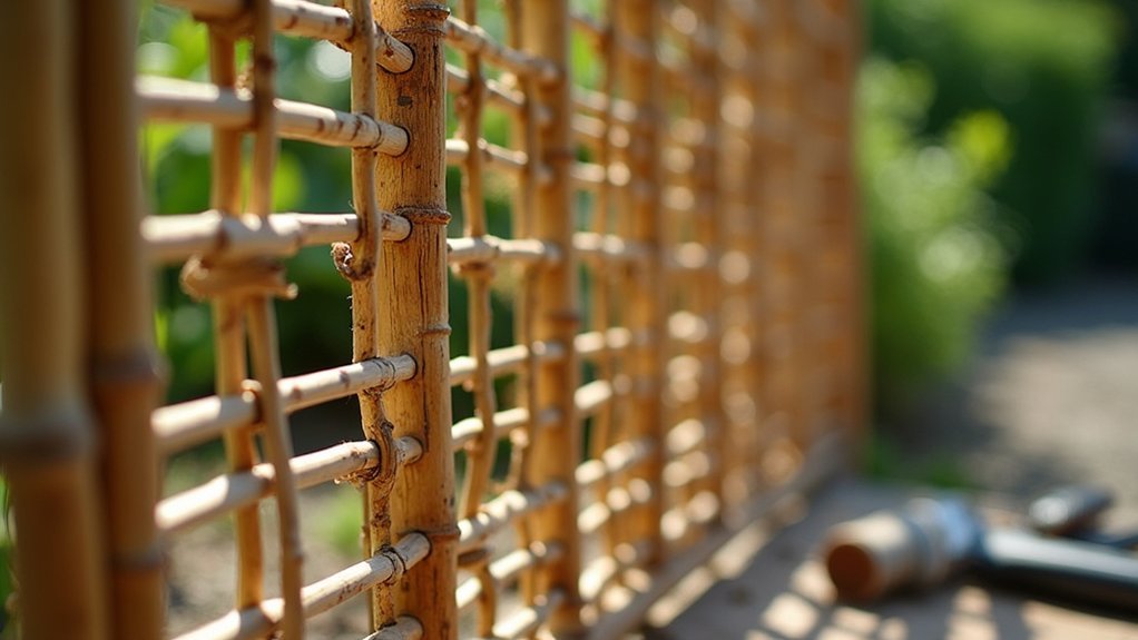 assemble and attach trellis panels