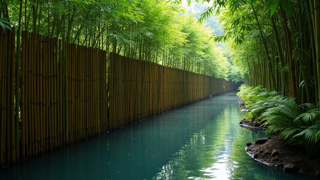 bamboo fencing thrives in moisture