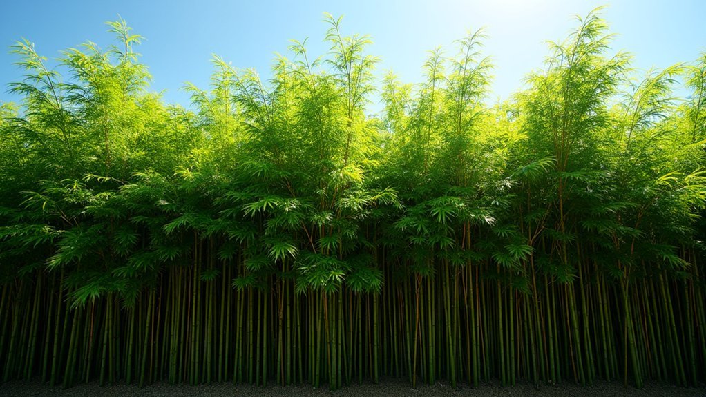 bamboo privacy screen height