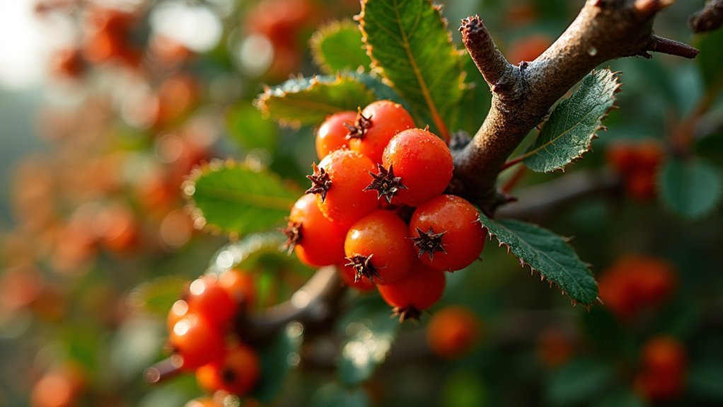 beautiful thorny boundary shrub