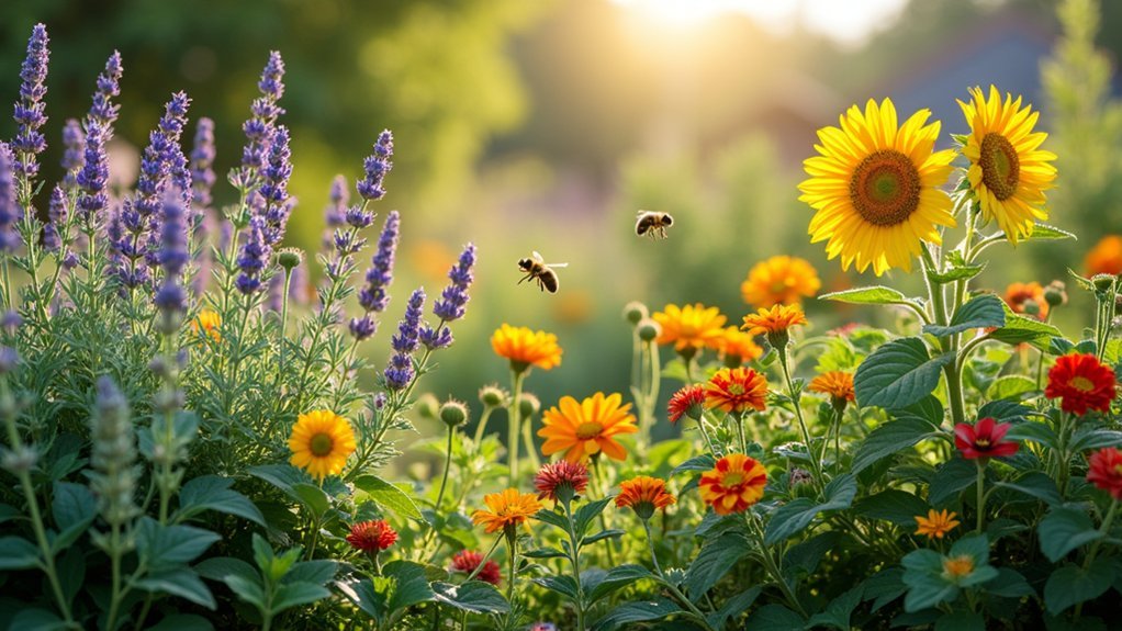 bees adore edible borders