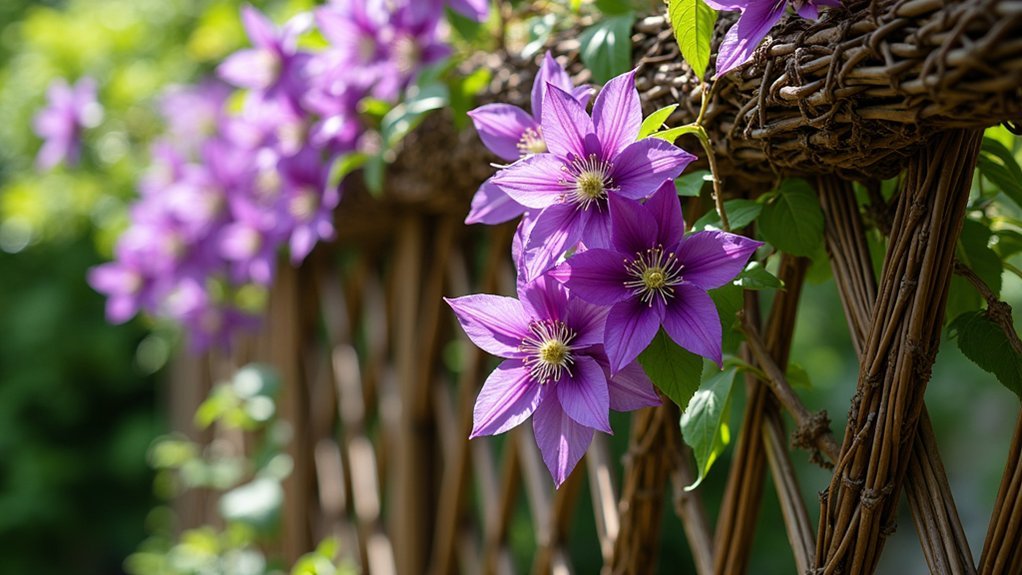 clematis support for gardens