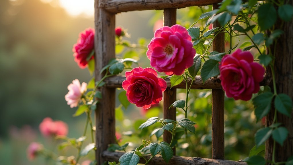 climbing rose support care
