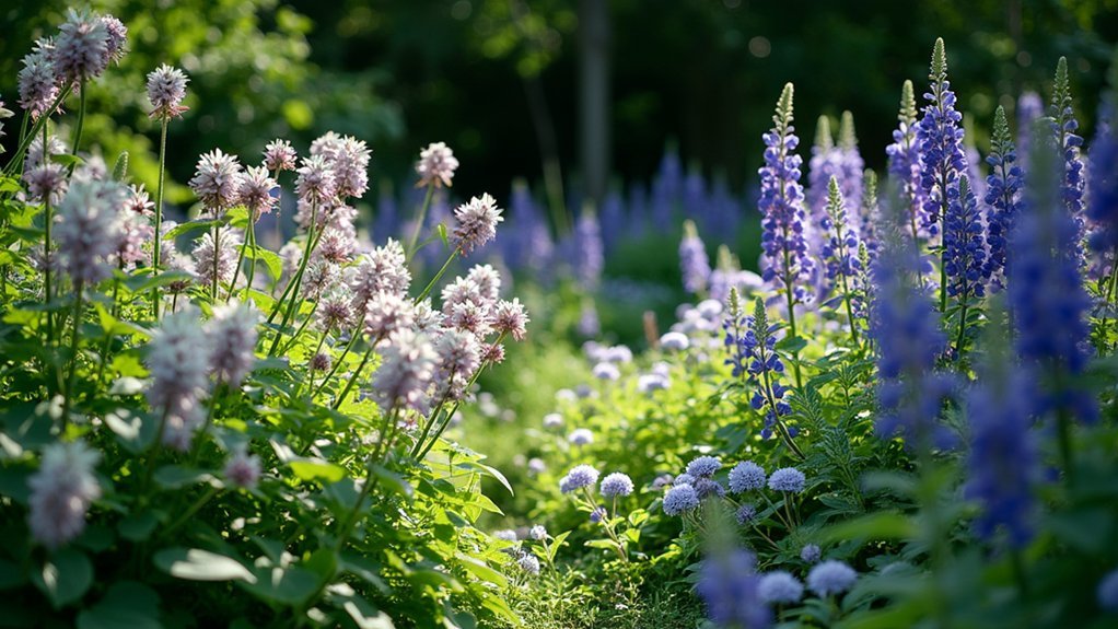 colorful shade garden perennials