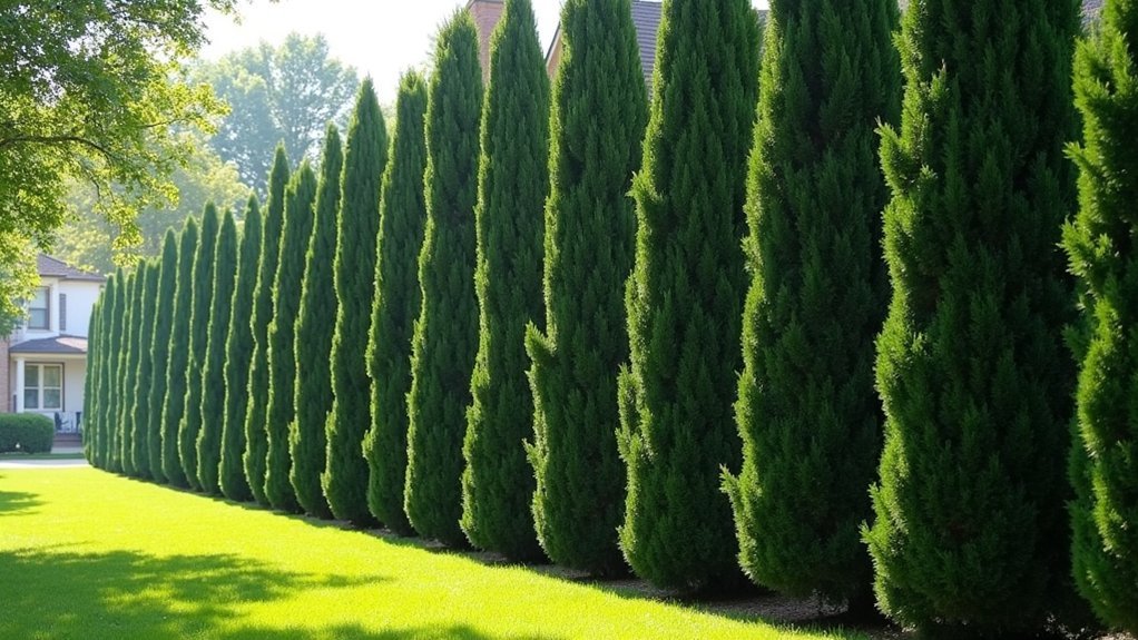compact evergreen noise barrier