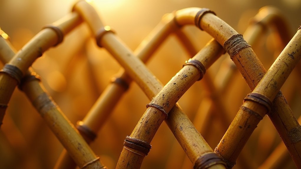 curved bamboo enhances structural stability
