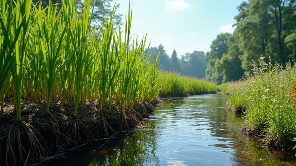 deep rooted grasses prevent runoff