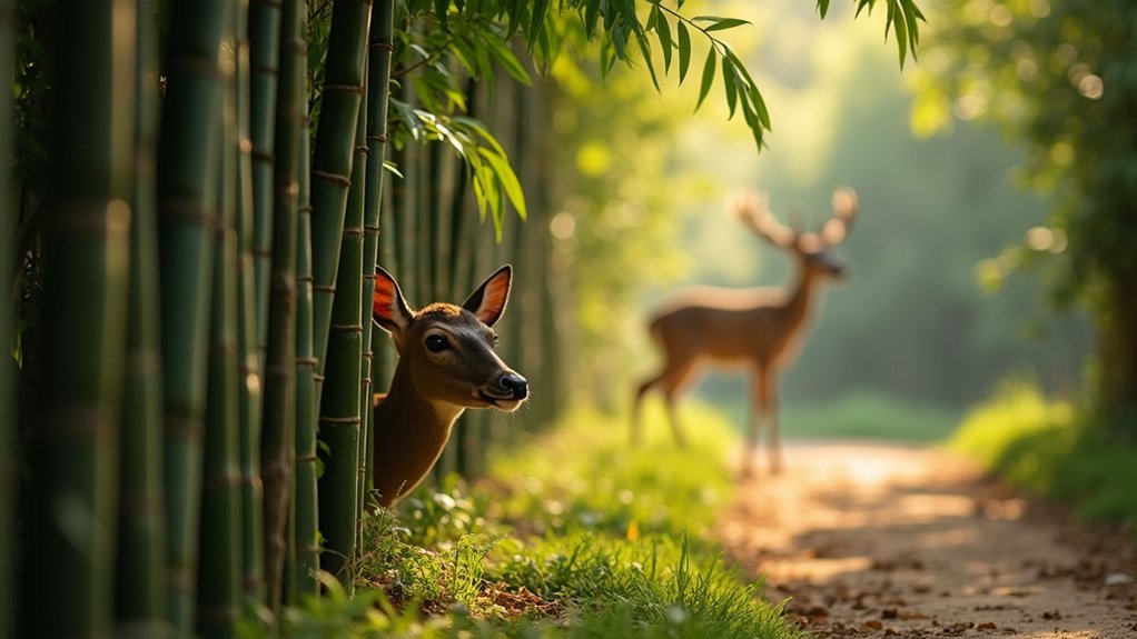 deer deterrent bamboo barriers