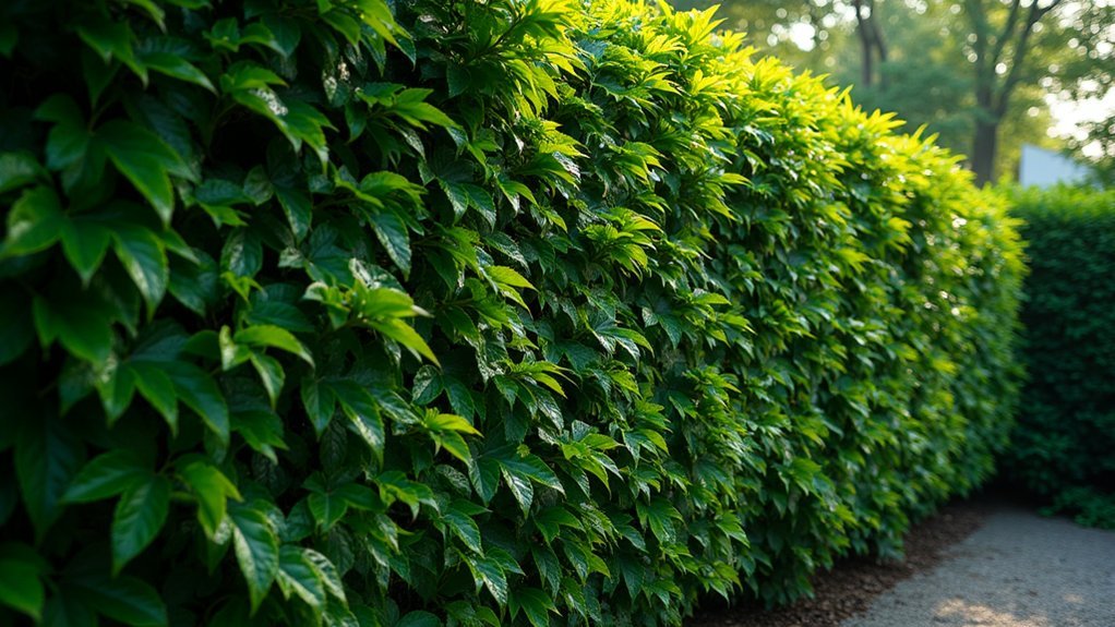 dense shrubs enhance privacy