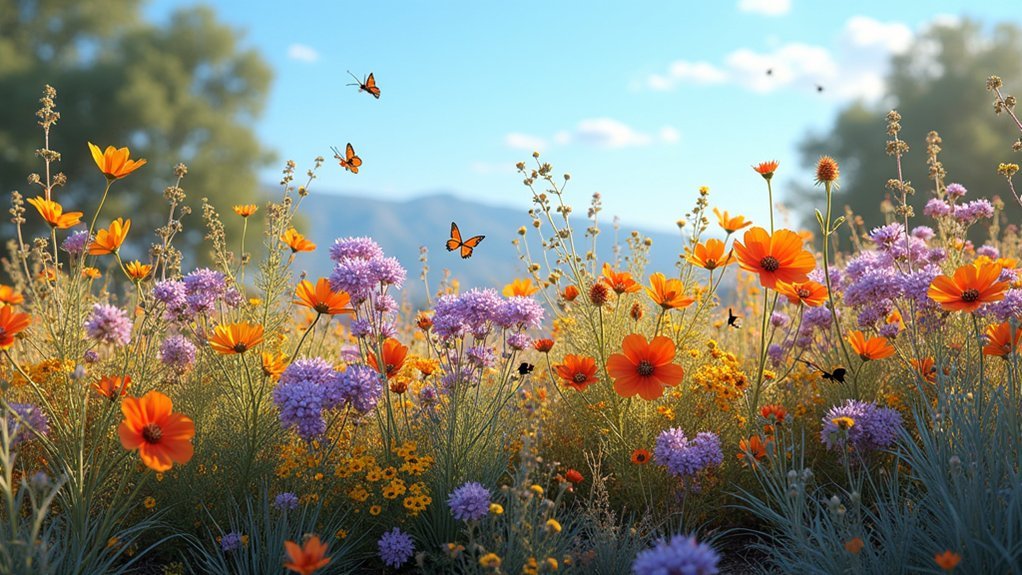 diverse native pollinator plants