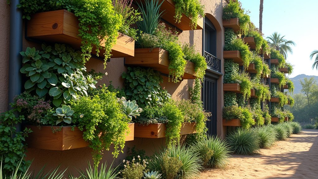drought resistant urban vertical gardens