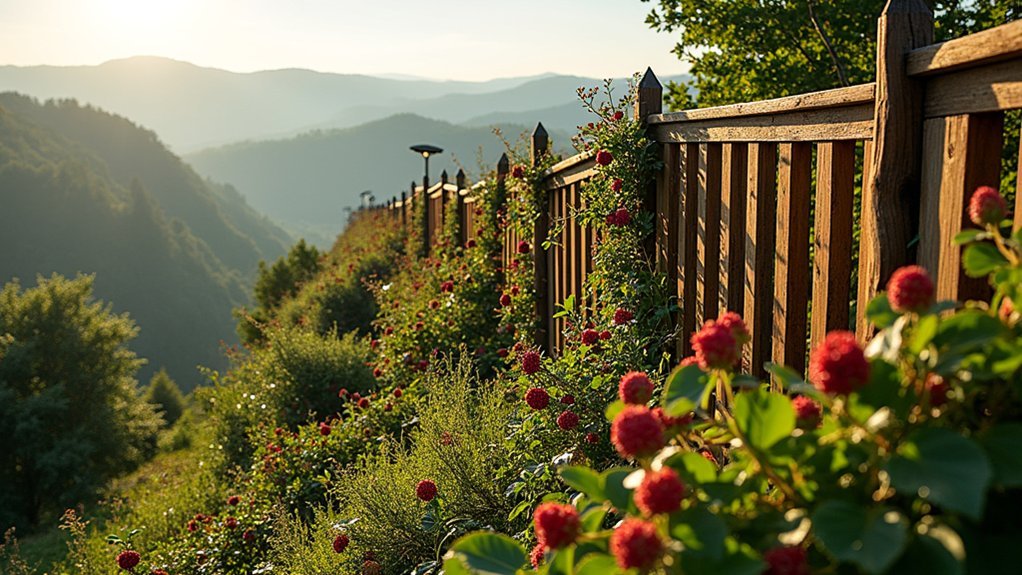 edible berry privacy fencing
