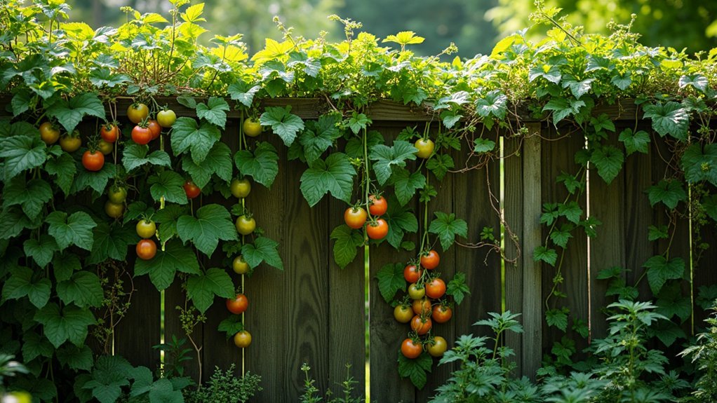 edible climbing plants privacy screen