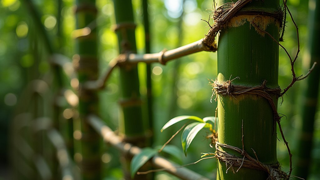 elegant bamboo vine fencing