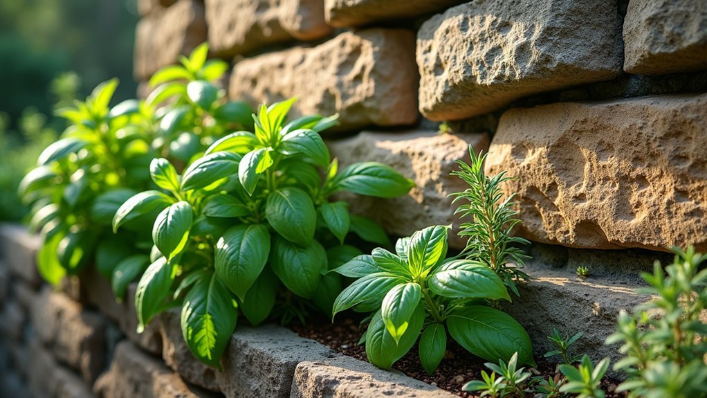elegant functional herb borders