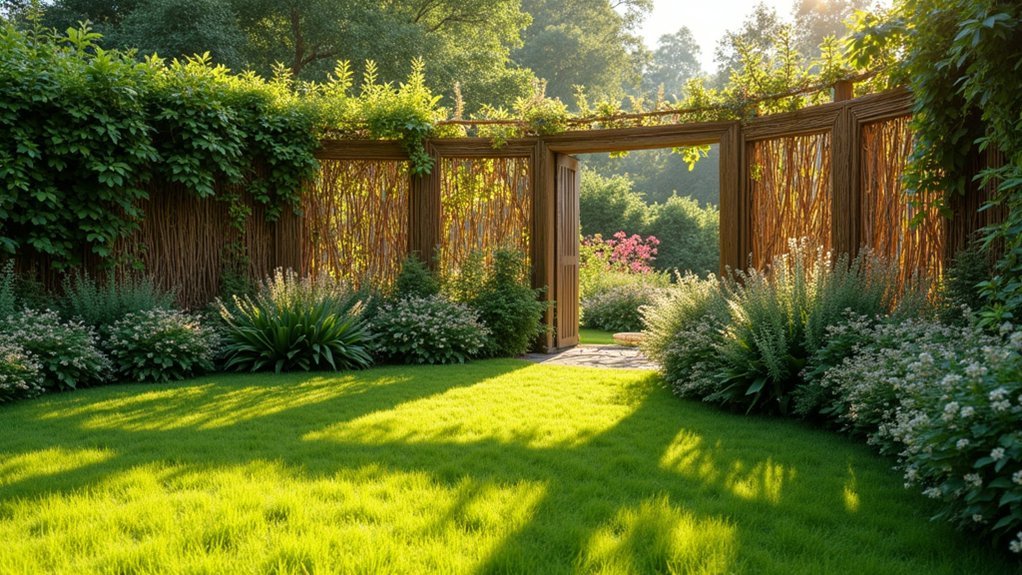 enhance garden with lattice