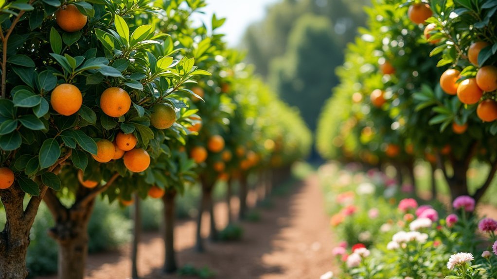 espalier citrus tree fences