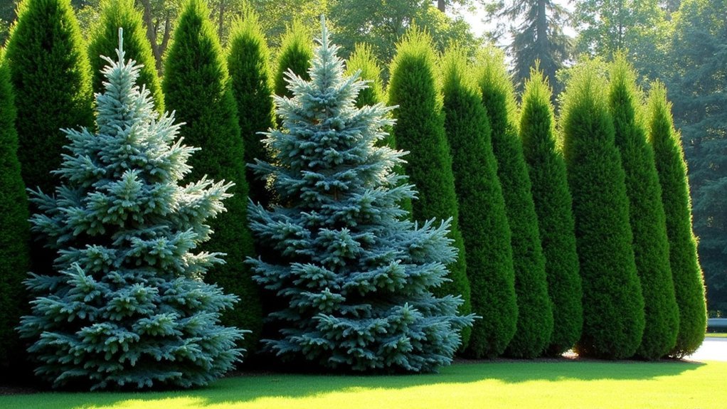 evergreen windbreak tree options