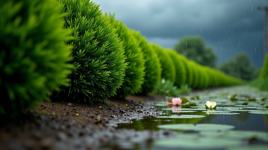 flood resistant hedge plants