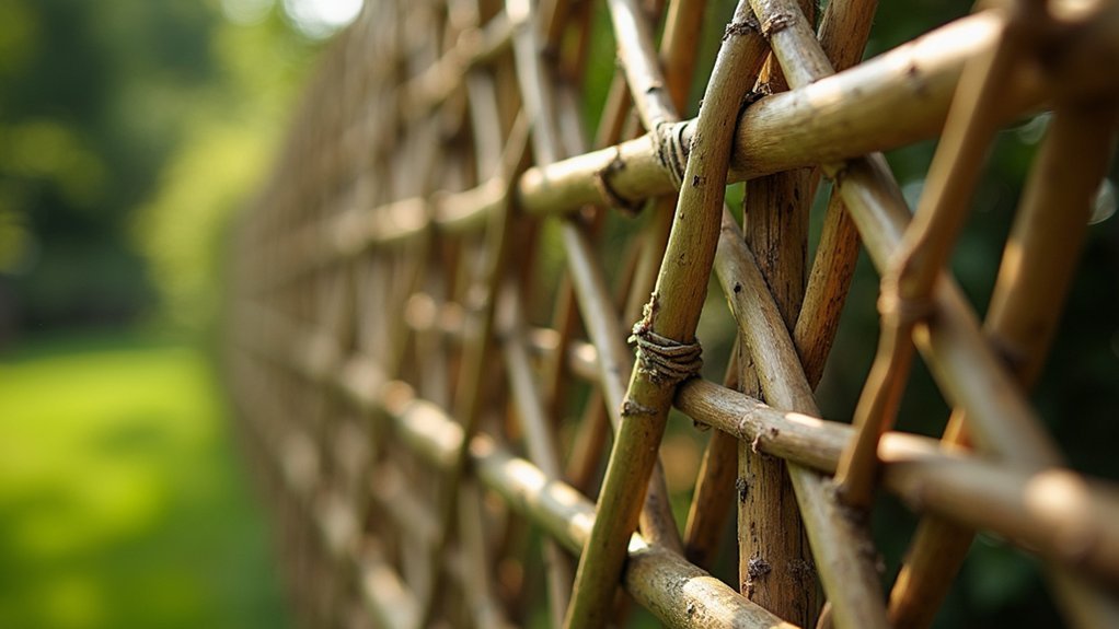 gap free wattle fence weaving
