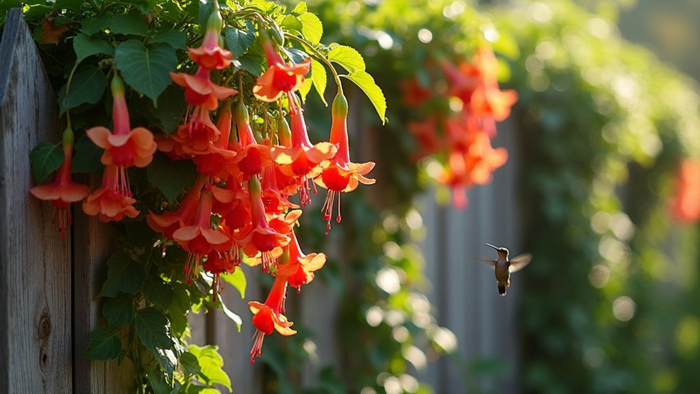hummingbird friendly vibrant vines