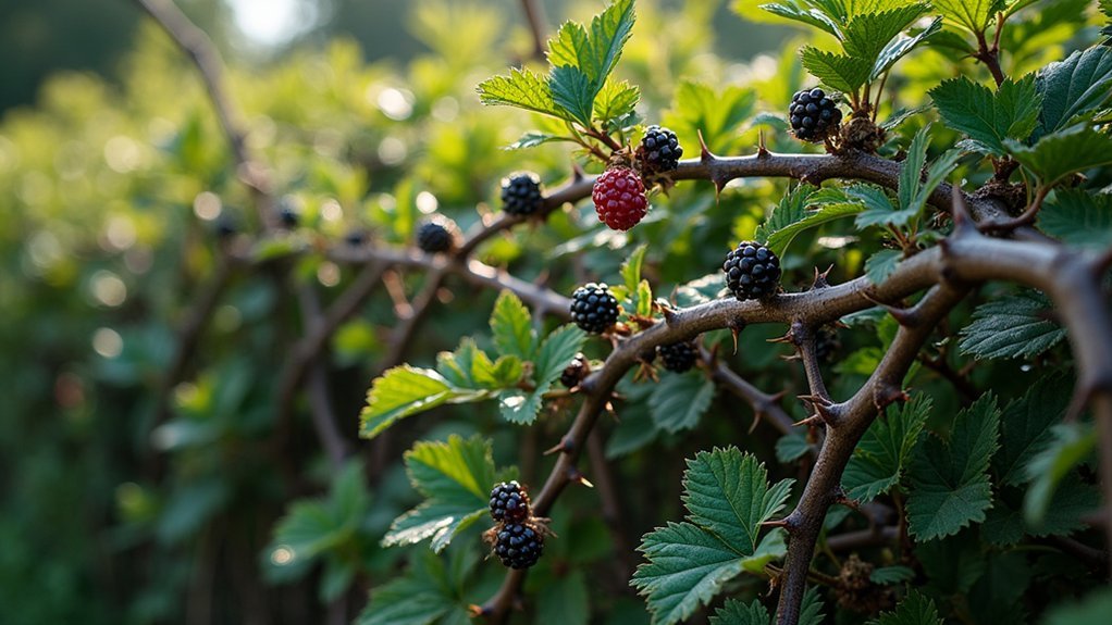 impenetrable blackberry deer barrier