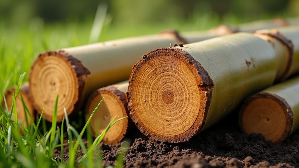 install sturdy bamboo posts