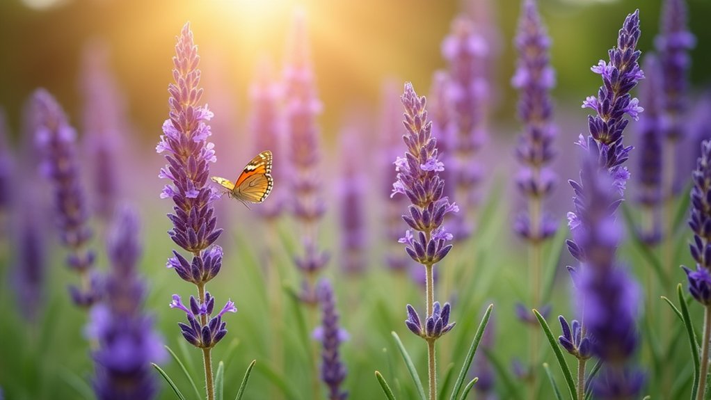 lavender attracts beneficial pollinators