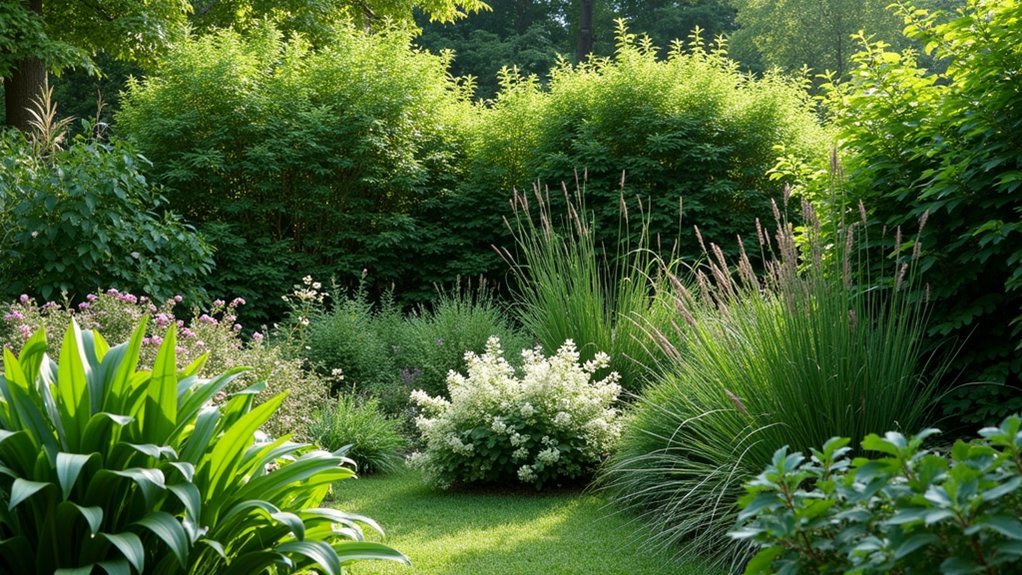 layered deer proof plantings