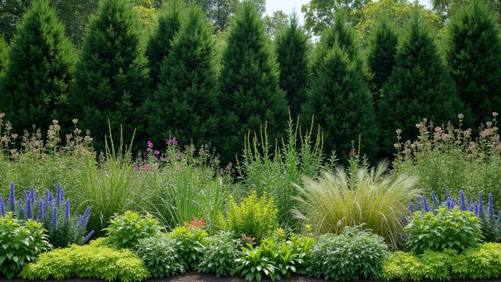 layered native plant selection