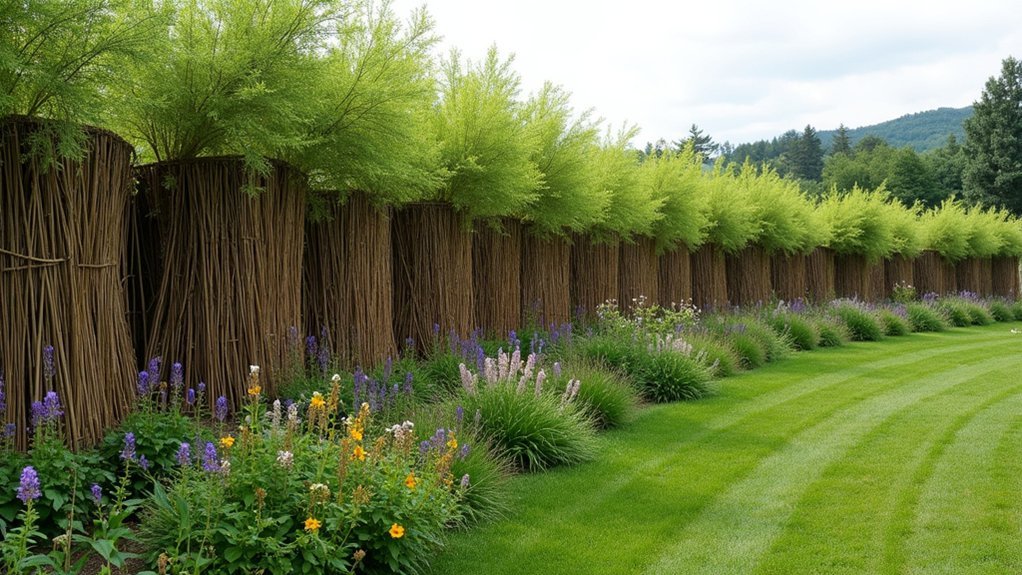 layered native plant windbreaks