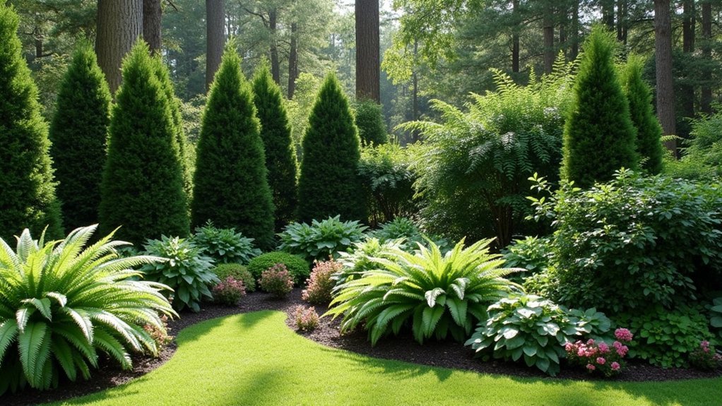 layered shade tolerant plants